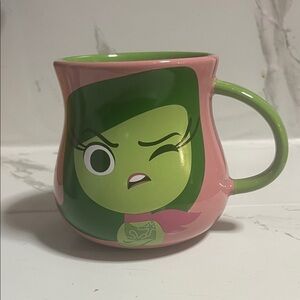 Inside Out Disgust Character Pink and Green Ceramic Coffee Mug